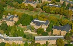 Aerial photo of old campus