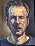 Professor Brian Kreydatus (Art and Art History), self portrait