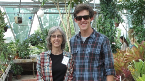 Greenhouse Manager Patty Jackson and Joey Thompson '14