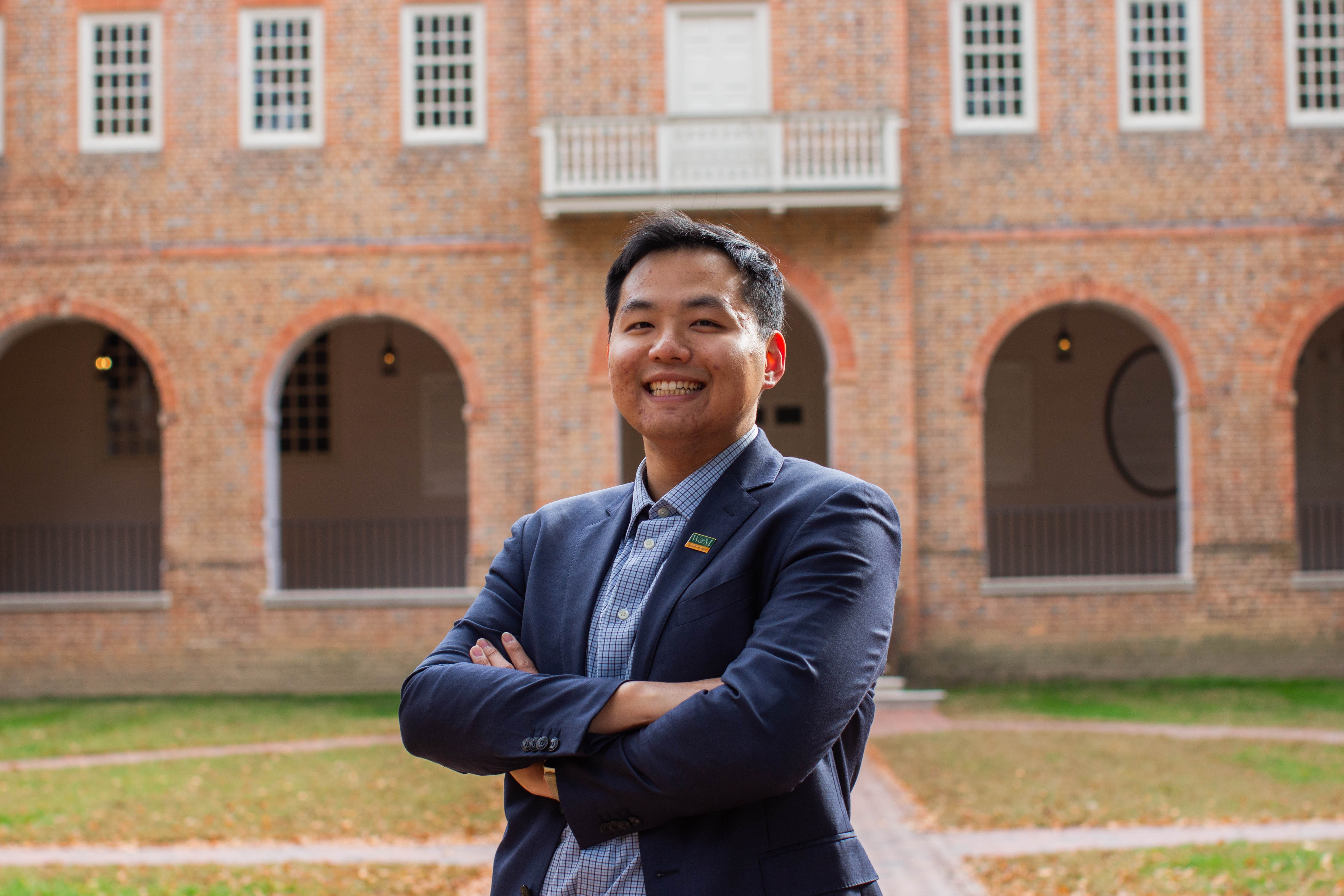  Sailor Miao '24 is a Sharpe Program Fellow double majoring in Government and Hispanic Studies. (photo by Tess Willett)