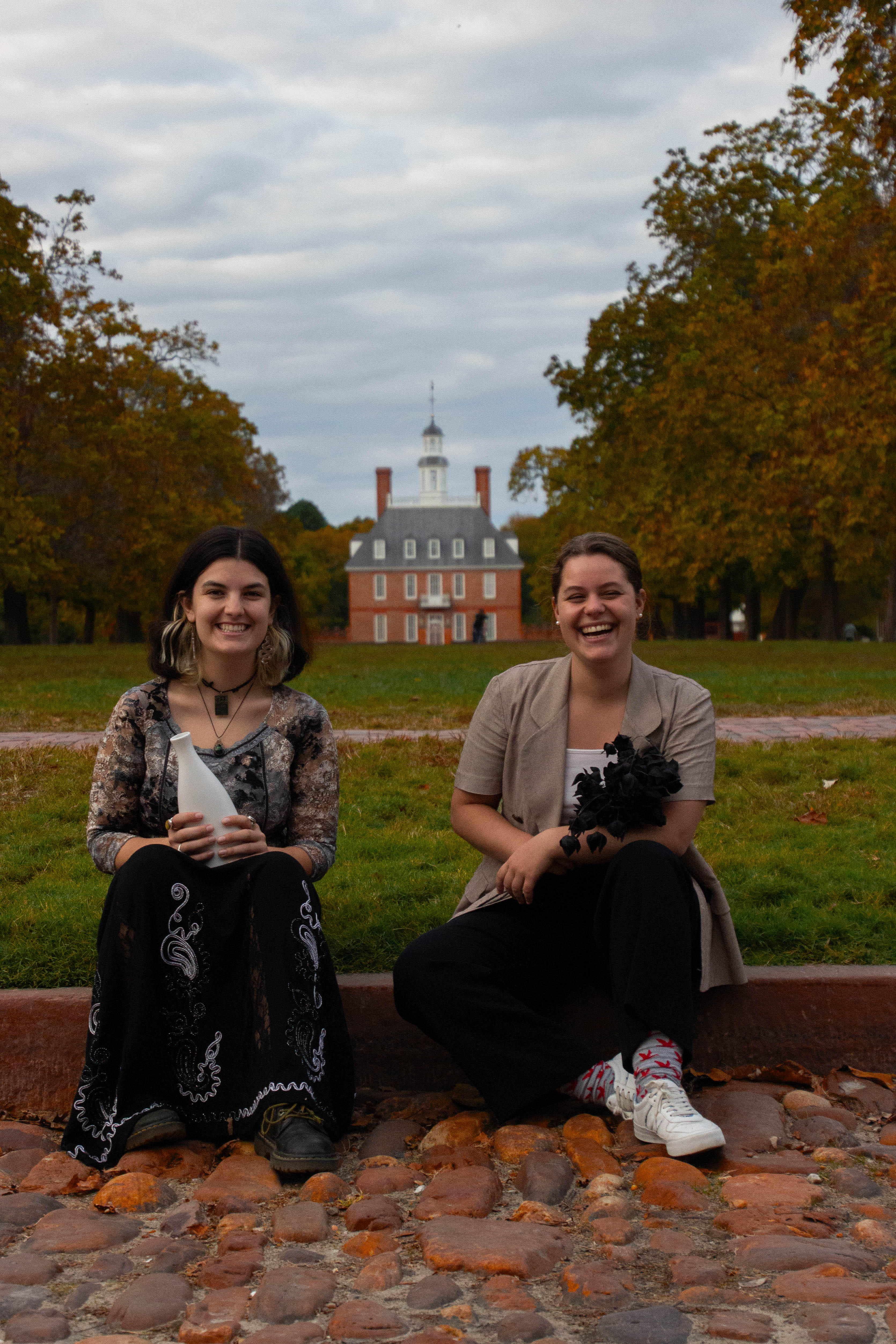 Leibowitz '24 and Pereira-Lopez '24 shed light on the real, untold stories of one of society’s favorite spooky tropes, revealing that traditionally accepted perceptions of witches are more historically complex than we might think. (photo by Tess Willett)