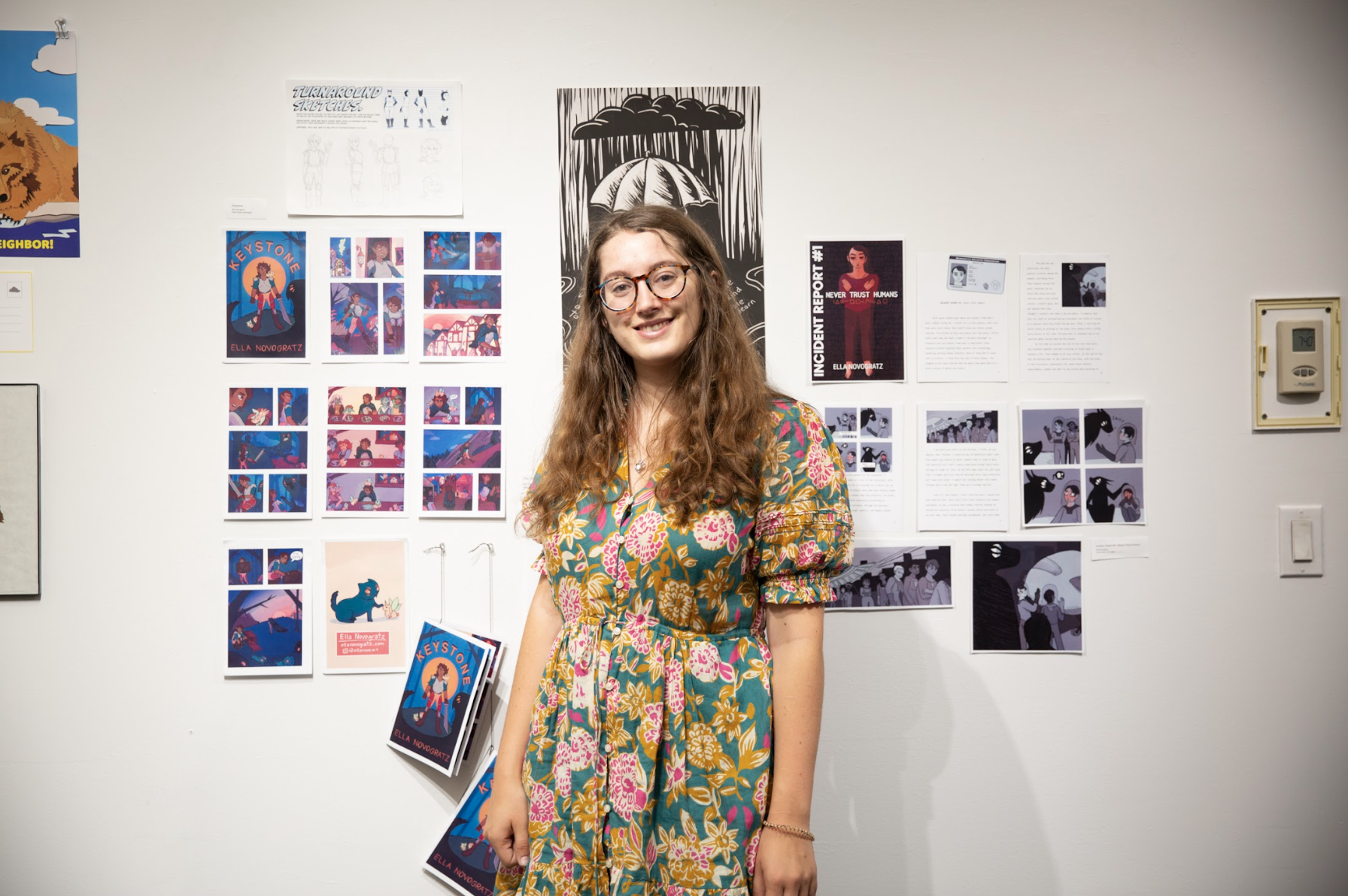 Ella Novogratz ‘24 enrolled in an “Illustration and Visual Storytelling” month-long residency in Manhattan’s School of Visual Arts. (courtesy photo)