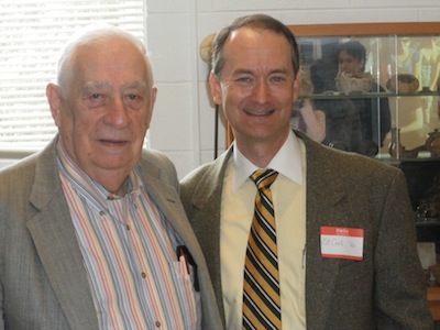 Professor Emeritus Ward Jones and Ed Cook '86