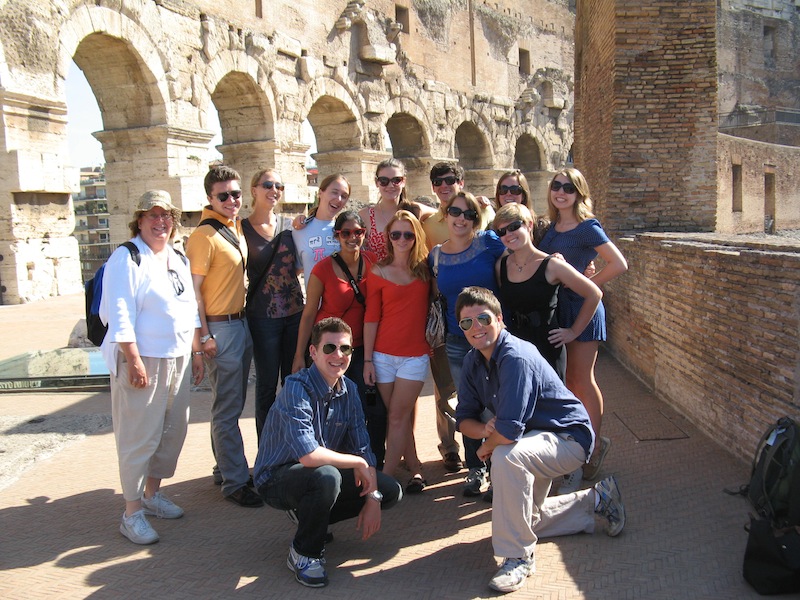 at the Upper Tier of the Colosseum