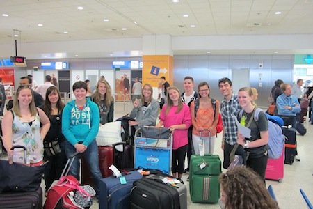 W&M students just arrived at the Athens airport