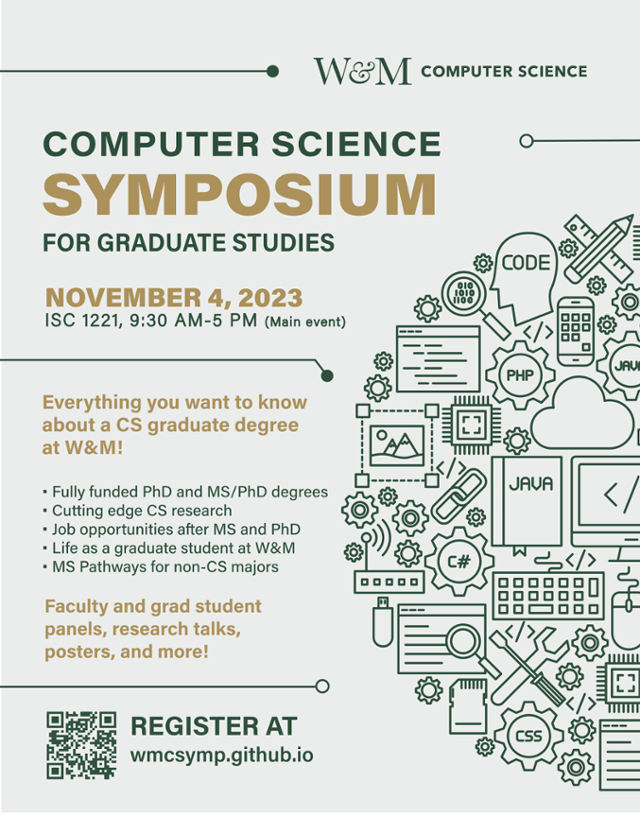 2023 CS Graduate Symposium Flyer