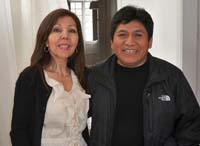 Toney with Victoriano López, an indigenous farmer who now runs La Mar, a Peruvian restaurant in Manhattan.