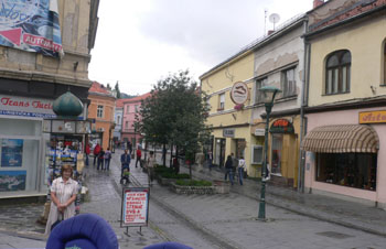 Panorama of downtown Tuzla.