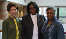 Left to right: Janet Brown Strafer, Karen Ely, Lynn Briley in 2011