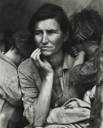 Migrant Mother, Nipomo, California, 1936, gelatin silver print by Dorothea Lange (Collection of the Kalamazoo Institute of Arts)