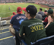 A member of the Class of 2022 attends William & Mary Night at Nationals Stadium in Washington, D.C., Aug. 7.