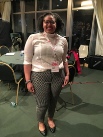 Alijah Webb ’20 was one of the student interns with CNN. (Courtesy photo)