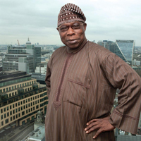 Former Nigeria president Olusegun Obasanjo