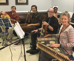 Members of the W&M Middle Eastern Music Ensemble performed a holiday concert for local refugees in 2016. (Photo courtesy of Anne Rasmussen)