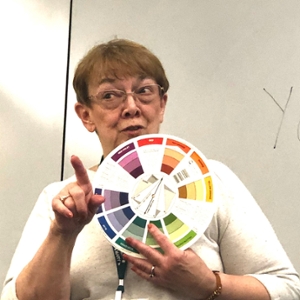 Judith Leasure teaches a class on "The Color Wheel: What Is It and How To Use It." (Courtesy photo)