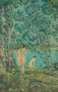 The Bathers (1903) by Childe Hassam. On Loan from The Owens Foundation