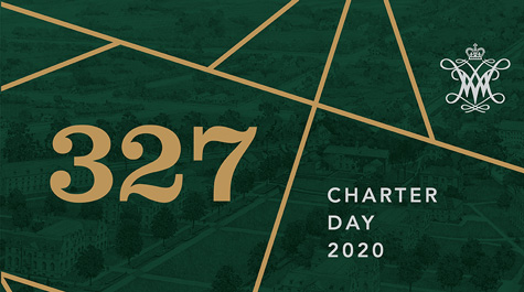 A graphic that says 327, Charter Day 2020