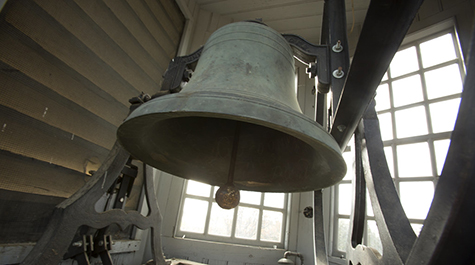 A close up view of the Wren bell