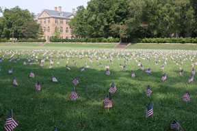 The College remembers those who have served. File photo.