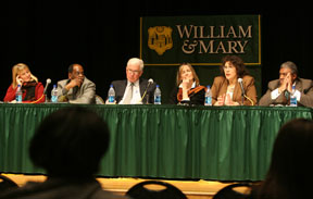 Panelists reaffirmed diversity at William and Mary. By Stephen Salpukas.