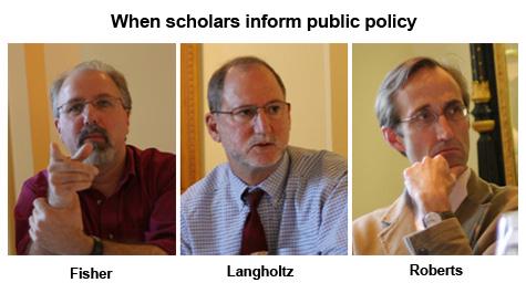 Scholars informing policy