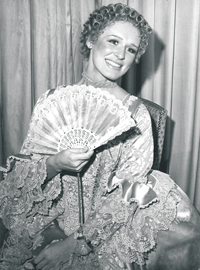 Glenn Close ’74, D.A. ’89 in a scene from the 1974 production of Love for Love, a New Phoenix Repertory Company production in New York.