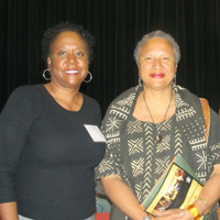 Lemon Project co-chair Jody L. Allen with Cummings Professor of English Joanne M. Braxton