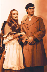 Glenn Close in a publicity photo for the production of ''Brigadoon'' (courtesy of Swem Library's Special Collections Research Center)