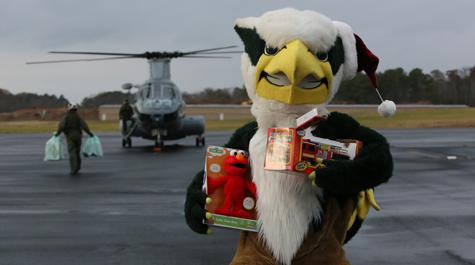 Toys for tots and mascots