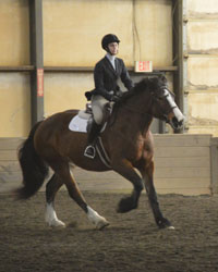Jess participates in a regional competition last year as part of the W&M Equestrian Team.