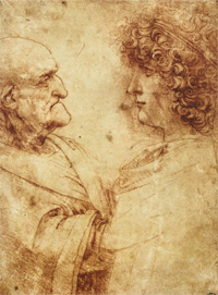''Study of the Heads of an Old Man and a Youth''