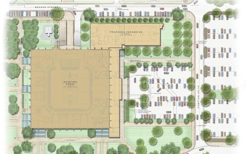 Arena and Sports Performance Center site plan
