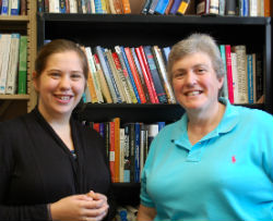 TRIP Project Manager Lindsay Hundley '12 and Principal Investigator Sue Peterson