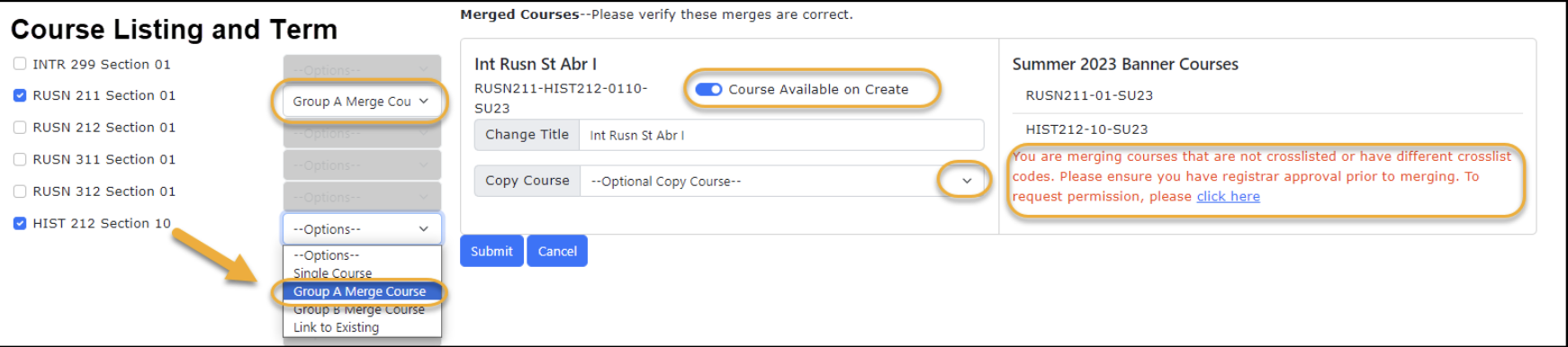 Merged Course