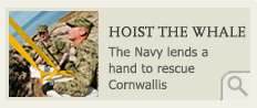 The Navy lends a hand to rescue Cornwallis