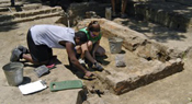 William & Mary students at the archaeological field school.