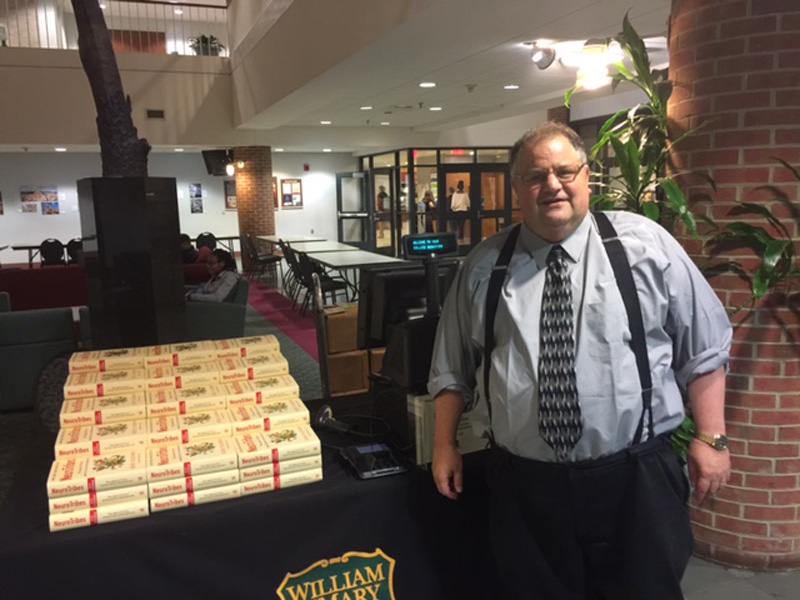 Ready to begin the book signing and discussion!