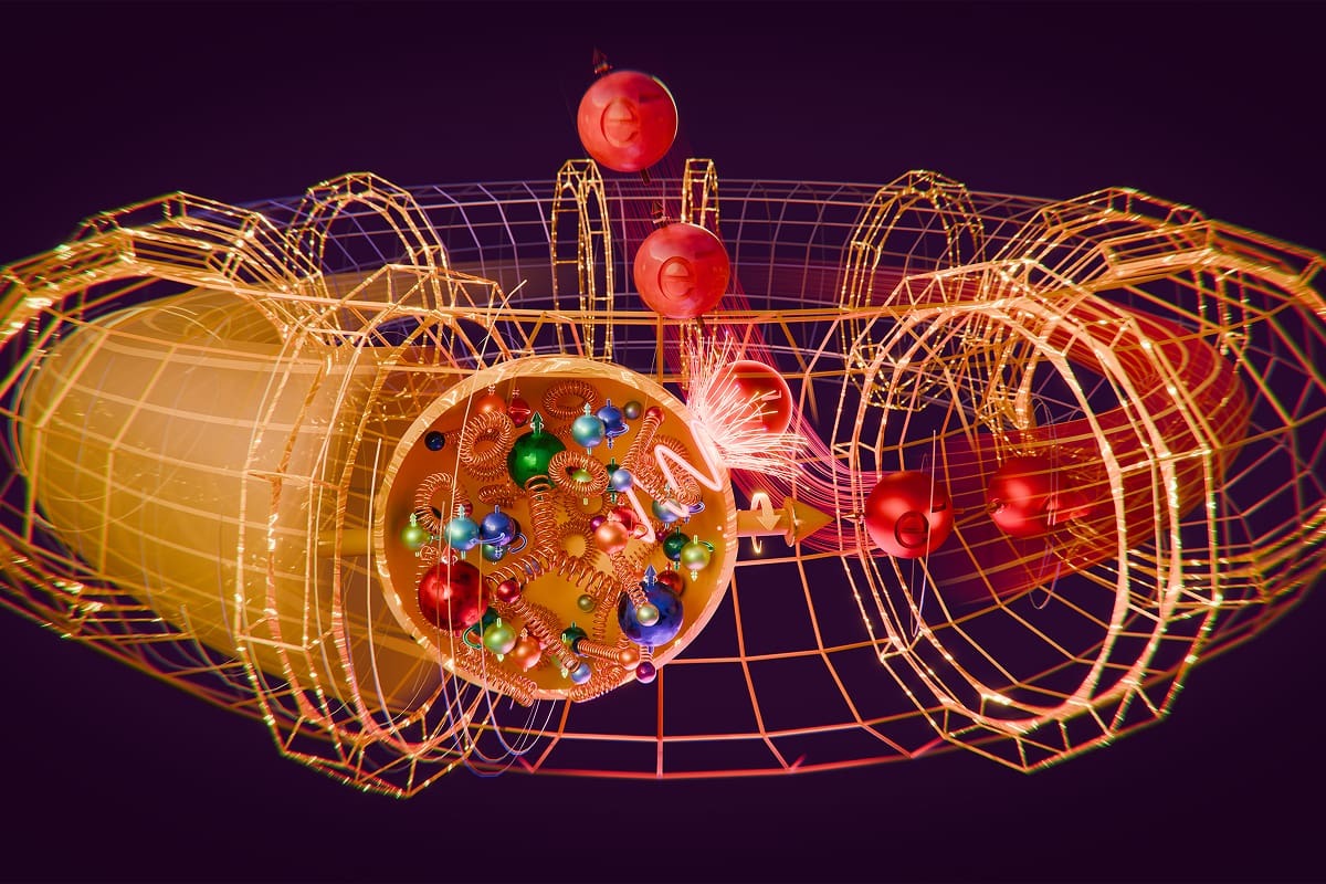 Electron-Ion collider illustration.