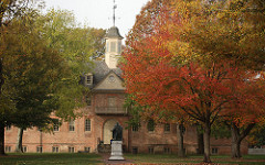 Wren Building in fall