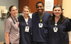 Students in scrubs