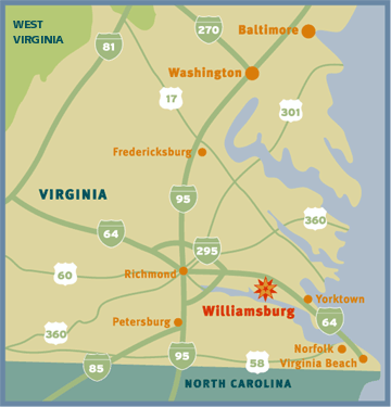 Map of Virginia