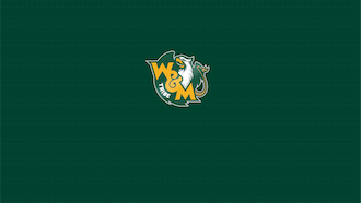 Green background with centered W&M Tribe Athletics logo