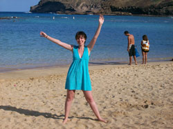 Francesca at Hanauma Bay, Oahu