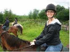 Caitlin horseback riding