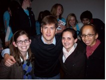 Caitlin with Scrubs creator Bill Lawrence during his visit to W&M for the short film competition