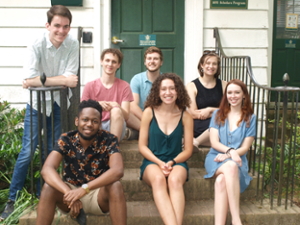 Back row: Colin, Ethan, Stuart, Celia. Front row: Khalil, Chloe, Hannah Lowe