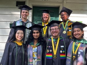 Front row: Michelle, Suditi, Aubrey, Zoha .... Back row: Conor, Clare, Carlos