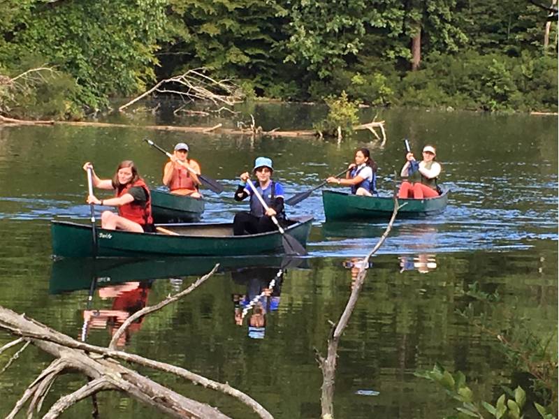 Annual canoe trip with first-years