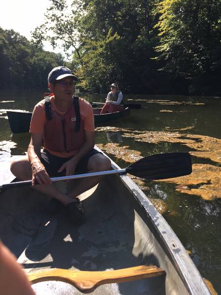 Dan lecturing about lake algae