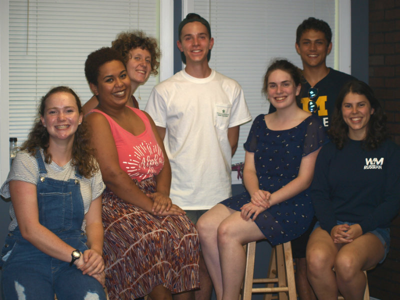 Getting ready to enter their escape room...